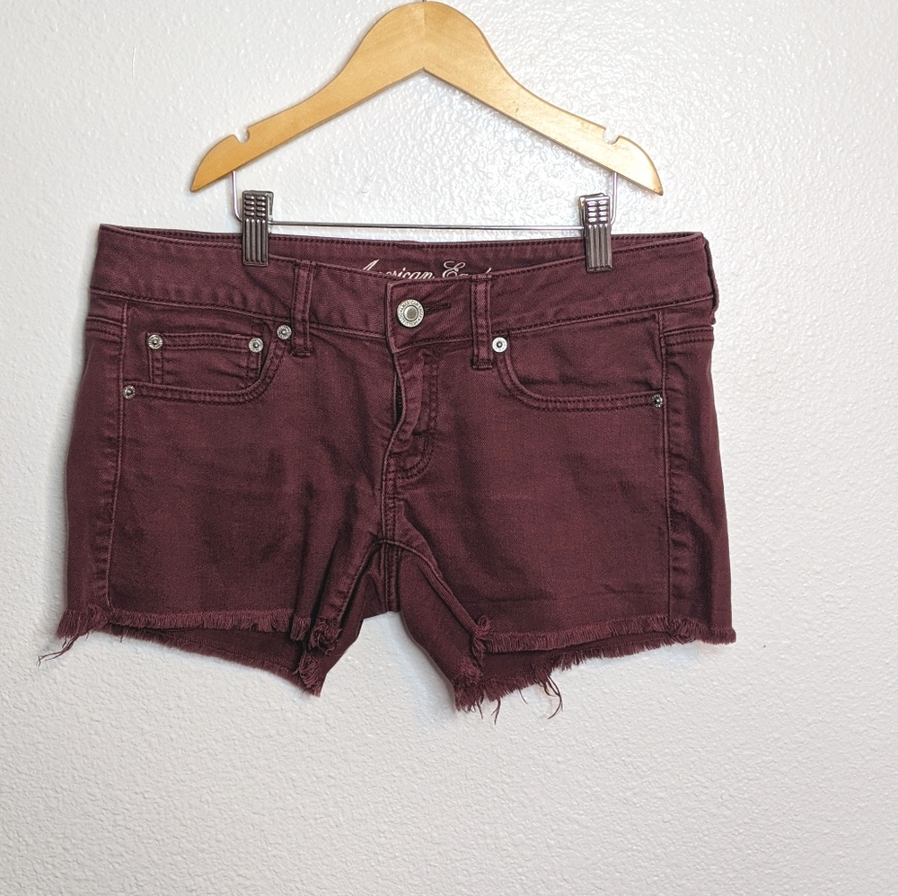 Women's AE Burgundy Shorts